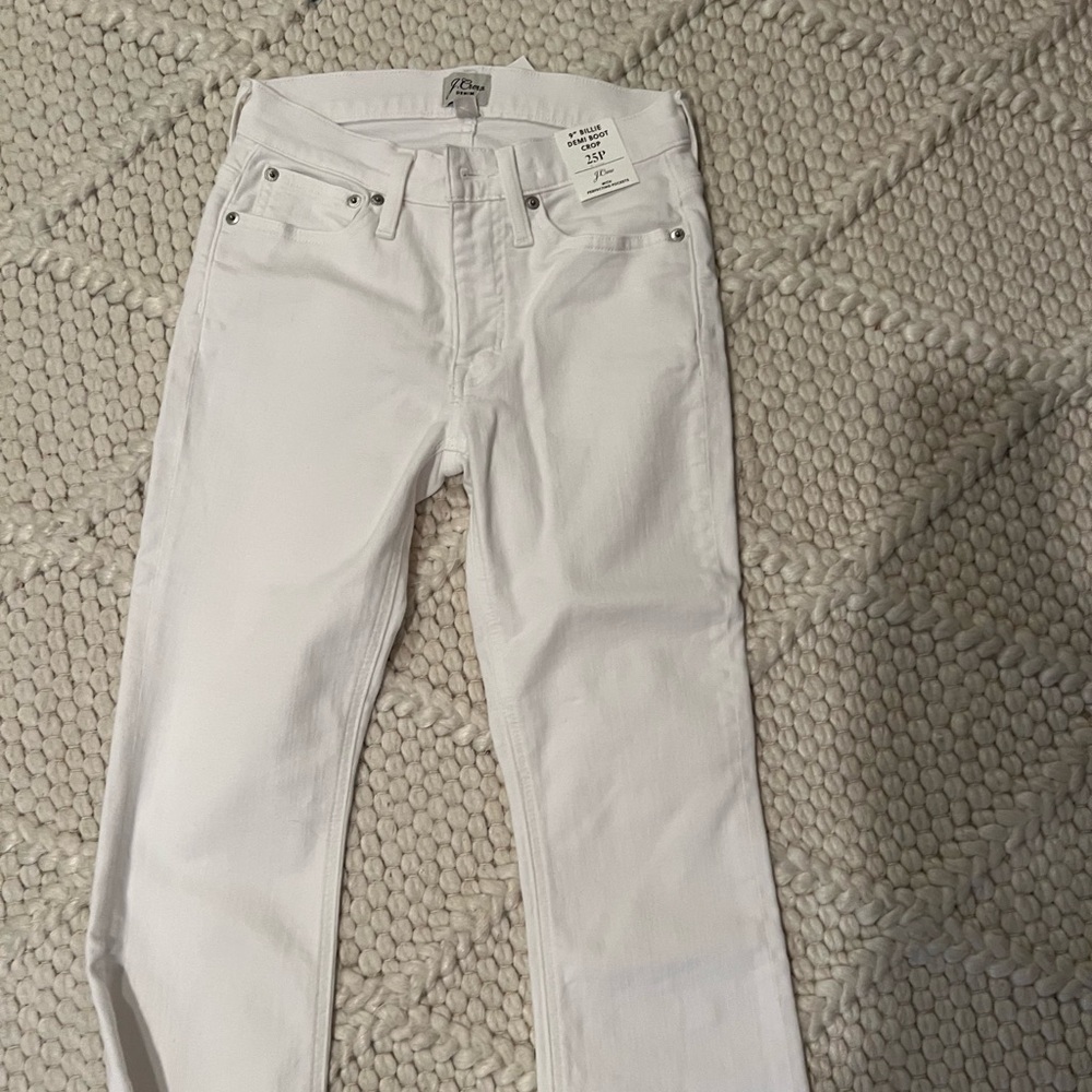 J CREW WHITE DENIM